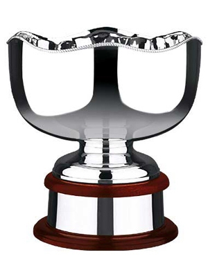 453 Plain Silver Plated Trophy Bowl